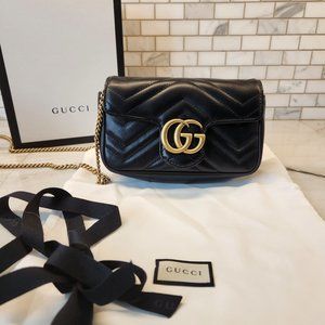 GG Marmont matelassé leather super mini bag
